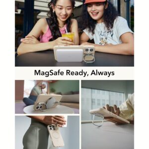 ESR รุ่น Cloud Soft Case with Stash Stand (HaloLock) - เคส iPhone 16 Plus - สี Light Tan 9 ESR รุ่น Cloud Soft Case with Stash Stand (HaloLock) - เคส iPhone 16 Plus - สี Light Tan