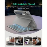 ESR รุ่น Shift Magnetic Case - เคส iPad Air 11" (2025/2024), iPad Air 10.9" (5th/4th Gen), iPad Pro 11" (1st Gen) - สี Grey