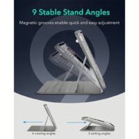 ESR รุ่น Shift Magnetic Case - เคส iPad Air 11" (2025/2024), iPad Air 10.9" (5th/4th Gen), iPad Pro 11" (1st Gen) - สี Grey