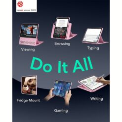 ESR รุ่น Shift Magnetic Case - เคส iPad Air 11" (2025/2024), iPad Air 10.9" (5th/4th Gen), iPad Pro 11" (1st Gen) - สี Pink