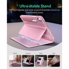 ESR รุ่น Shift Magnetic Case - เคส iPad Air 11" (2025/2024), iPad Air 10.9" (5th/4th Gen), iPad Pro 11" (1st Gen) - สี Pink