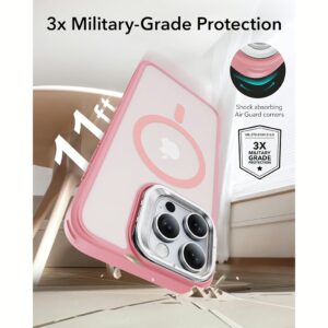 ESR รุ่น Classic Hybrid Case with Stash Stand (HaloLock) - เคส iPhone 16 Pro Max - สี Frosted Pink
