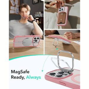 ESR รุ่น Classic Hybrid Case with Stash Stand (HaloLock) - เคส iPhone 16 Pro Max - สี Frosted Pink