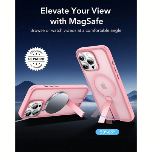 ESR รุ่น Boost Flickstand Case (HaloLock) - เคส iPhone 16 Pro - สี Frosted Pink - Image 3