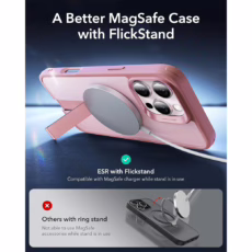 ESR รุ่น Boost Flickstand Case (HaloLock) - เคส iPhone 16 Pro - สี Frosted Pink