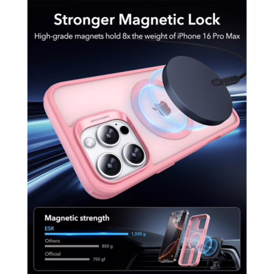 ESR รุ่น Boost Flickstand Case (HaloLock) - เคส iPhone 16 Pro - สี Frosted Pink
