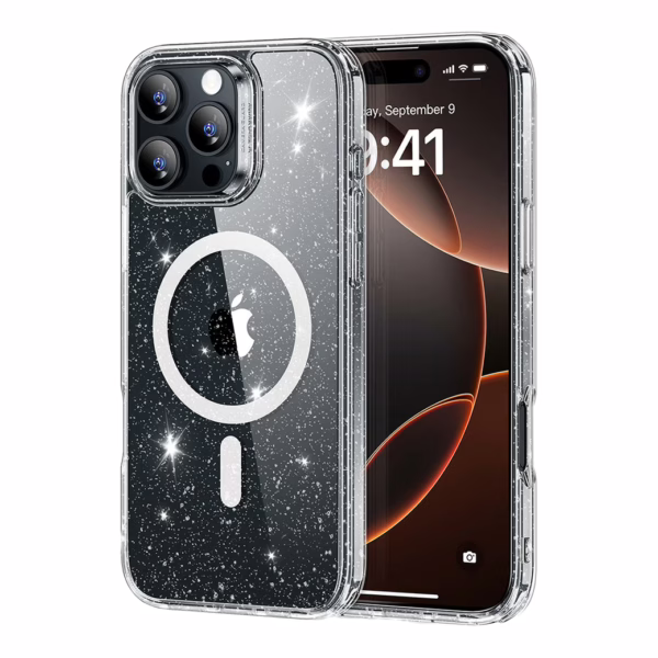 ESR รุ่น Classic Hybrid Case (HaloLock) - เคส iPhone 16 Pro - สี Clear Shimmer
