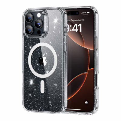 ESR รุ่น Classic Hybrid Case (HaloLock) - เคส iPhone 16 Pro Max - สี Clear Shimmer