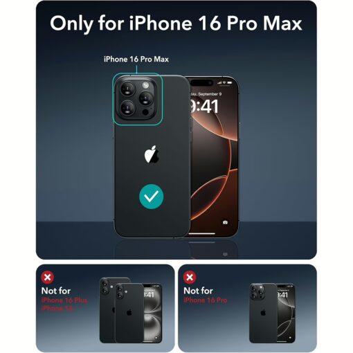 ESR รุ่น Classic Hybrid Case (HaloLock) - เคส iPhone 16 Pro Max - สี Clear Shimmer - Image 2