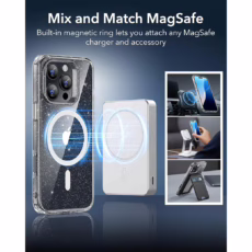 ESR รุ่น Classic Hybrid Case (HaloLock) - เคส iPhone 16 Pro Max - สี Clear Shimmer