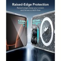 ESR รุ่น Classic Hybrid Case (HaloLock) - เคส iPhone 16 Pro Max - สี Clear Shimmer
