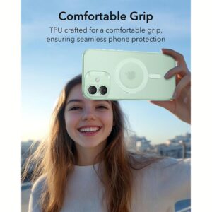 ESR รุ่น Zero Clear Case (HaloLock) - เคส iPhone 16 - สี Frosted Green