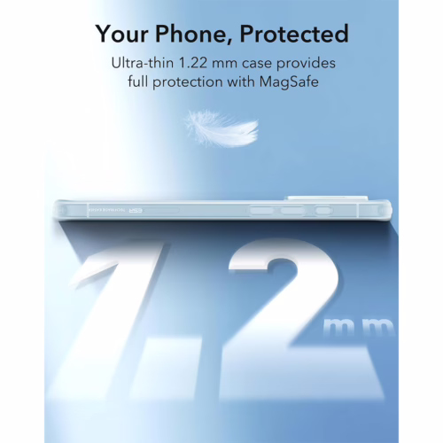 ESR รุ่น Zero Clear Case (HaloLock) - เคส iPhone 16 - สี Frosted Blue
