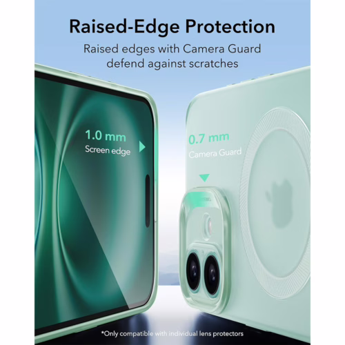 ESR รุ่น Zero Clear Case (HaloLock) - เคส iPhone 16 Plus - สี Frosted Green