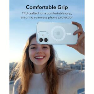 ESR รุ่น Zero Clear Case (HaloLock) - เคส iPhone 16 Plus - สี Frosted Blue