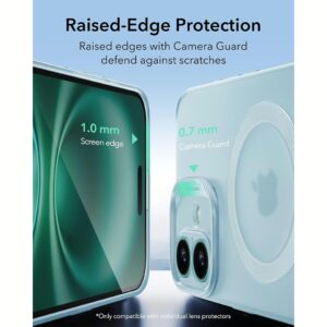 ESR รุ่น Zero Clear Case (HaloLock) - เคส iPhone 16 Plus - สี Frosted Blue