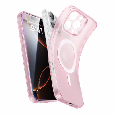 ESR รุ่น Zero Clear Case (HaloLock) - เคส iPhone 16 Pro - สี Frosted Pink
