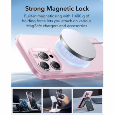 ESR รุ่น Zero Clear Case (HaloLock) - เคส iPhone 16 Pro - สี Frosted Pink