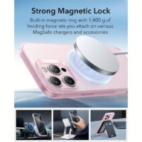 ESR รุ่น Zero Clear Case (HaloLock) - เคส iPhone 16 Pro - สี Frosted Pink