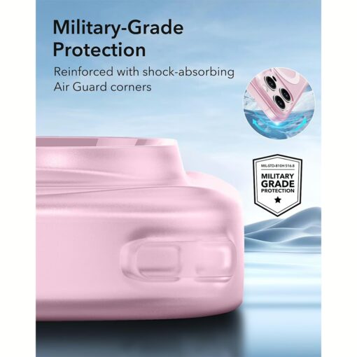 ESR รุ่น Zero Clear Case (HaloLock) - เคส iPhone 16 Pro - สี Frosted Pink - Image 6
