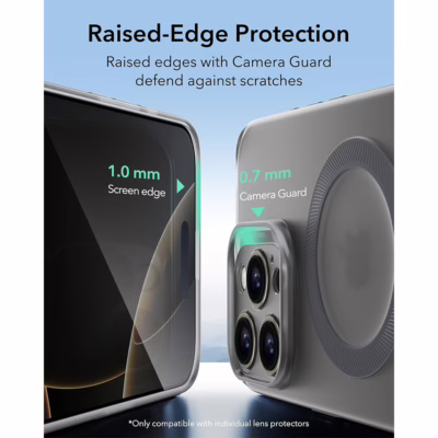 ESR รุ่น Zero Clear Case (HaloLock) - เคส iPhone 16 Pro - สี Frosted Grey