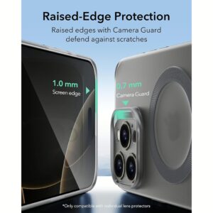 ESR รุ่น Zero Clear Case (HaloLock) - เคส iPhone 16 Pro - สี Frosted Grey