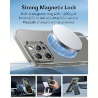 ESR รุ่น Zero Clear Case (HaloLock) - เคส iPhone 16 Pro Max - สี Frosted Grey