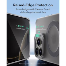 ESR รุ่น Zero Clear Case (HaloLock) - เคส iPhone 16 Pro Max - สี Frosted Grey