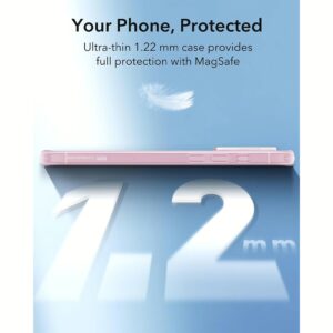 ESR รุ่น Zero Clear Case (HaloLock) - เคส iPhone 16 - สี Frosted Pink 8 ESR รุ่น Zero Clear Case (HaloLock) - เคส iPhone 16 - สี Frosted Pink