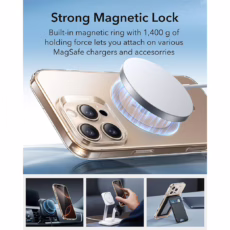 ESR รุ่น Zero Clear Case (HaloLock) - เคส iPhone 16 Pro - สี Desert Titanium Ring