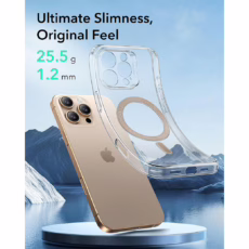 ESR รุ่น Zero Clear Case (HaloLock) - เคส iPhone 16 Pro Max - สี Desert Titanium Ring