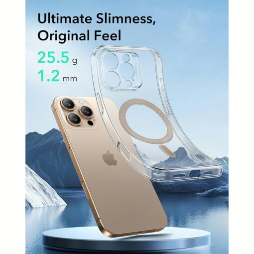 ESR รุ่น Zero Clear Case (HaloLock) - เคส iPhone 16 Pro Max - สี Desert Titanium Ring - Image 3