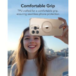 ESR รุ่น Zero Clear Case (HaloLock) - เคส iPhone 16 Pro Max - สี Desert Titanium Ring