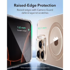 ESR รุ่น Zero Clear Case (HaloLock) - เคส iPhone 16 Pro Max - สี Desert Titanium Ring