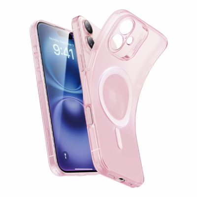 ESR รุ่น Zero Clear Case (HaloLock) - เคส iPhone 16 Plus - สี Frosted Pink