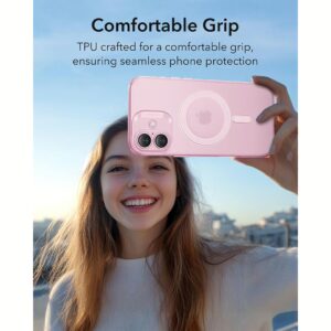 ESR รุ่น Zero Clear Case (HaloLock) - เคส iPhone 16 Plus - สี Frosted Pink 10 ESR รุ่น Zero Clear Case (HaloLock) - เคส iPhone 16 Plus - สี Frosted Pink