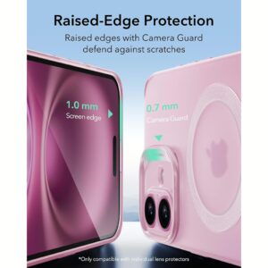 ESR รุ่น Zero Clear Case (HaloLock) - เคส iPhone 16 Plus - สี Frosted Pink 13 ESR รุ่น Zero Clear Case (HaloLock) - เคส iPhone 16 Plus - สี Frosted Pink