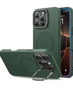 ESR รุ่น Cloud Soft Case with Stash Stand (HaloLock) - เคส iPhone 16 Pro Max - สี Green