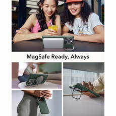 ESR รุ่น Cloud Soft Case with Stash Stand (HaloLock) - เคส iPhone 16 Pro Max - สี Green