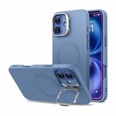 ESR รุ่น Cloud Soft Case with Stash Stand (HaloLock) - เคส iPhone 16 - สี Light Blue
