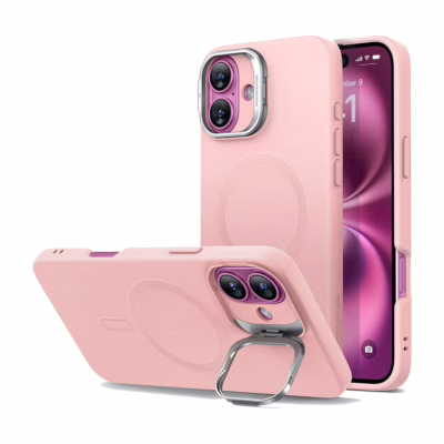 ESR รุ่น Cloud Soft Case with Stash Stand (HaloLock) - เคส iPhone 16 - สี Pink