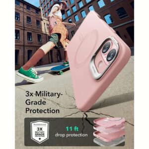 ESR รุ่น Cloud Soft Case with Stash Stand (HaloLock) - เคส iPhone 16 Plus - สี Pink 16 ESR รุ่น Cloud Soft Case with Stash Stand (HaloLock) - เคส iPhone 16 Plus - สี Pink