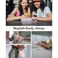 ESR รุ่น Cloud Soft Case with Stash Stand (HaloLock) - เคส iPhone 16 Pro - สี Pink