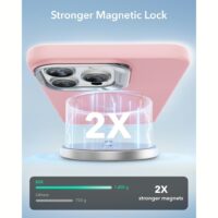 ESR รุ่น Cloud Soft Case with Stash Stand (HaloLock) - เคส iPhone 16 Pro Max - สี Pink