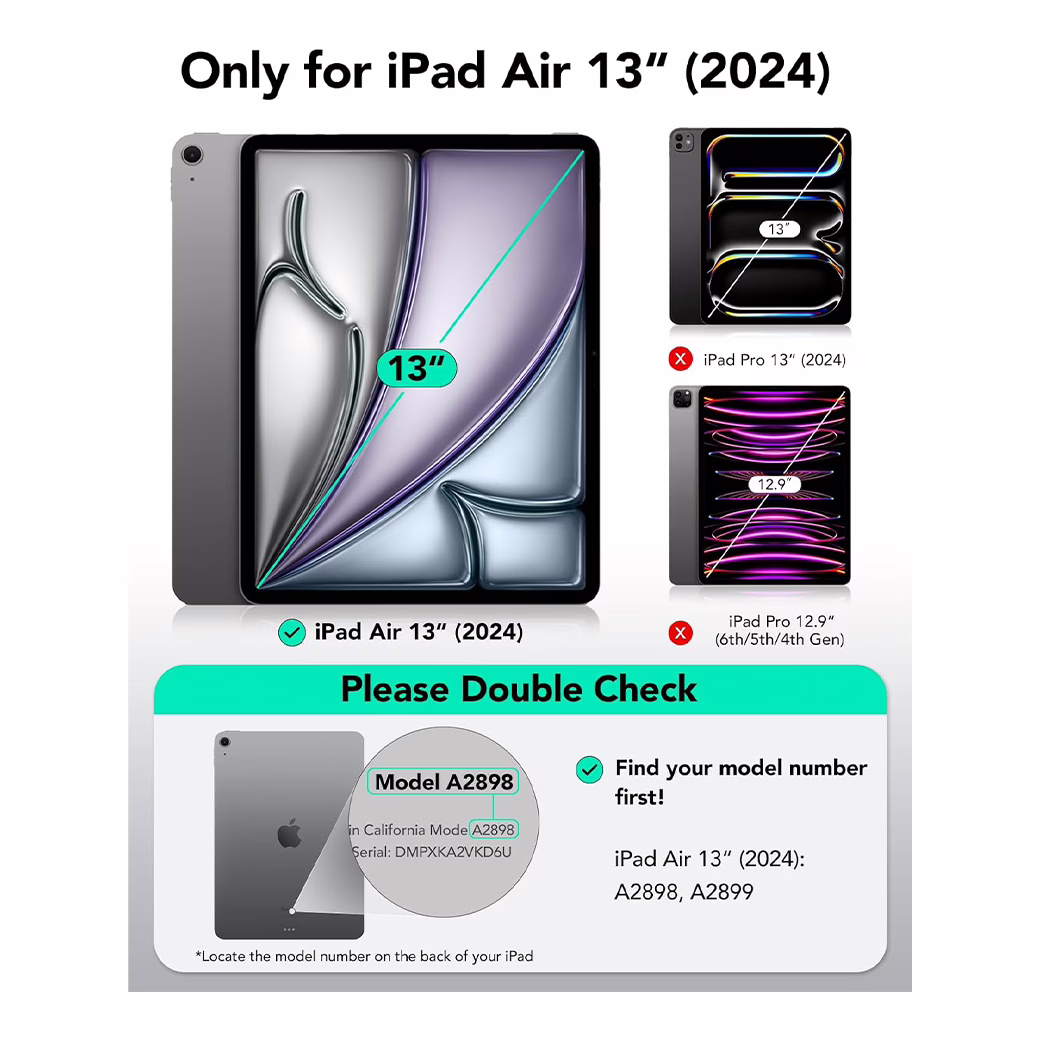 ESR รุ่น Shift Magnetic Case - เคส iPad Air 13" (2025/2024) - สี Titanium 7 ESR รุ่น Shift Magnetic Case - เคส iPad Air 13" (2025/2024) - สี Titanium - Image 7