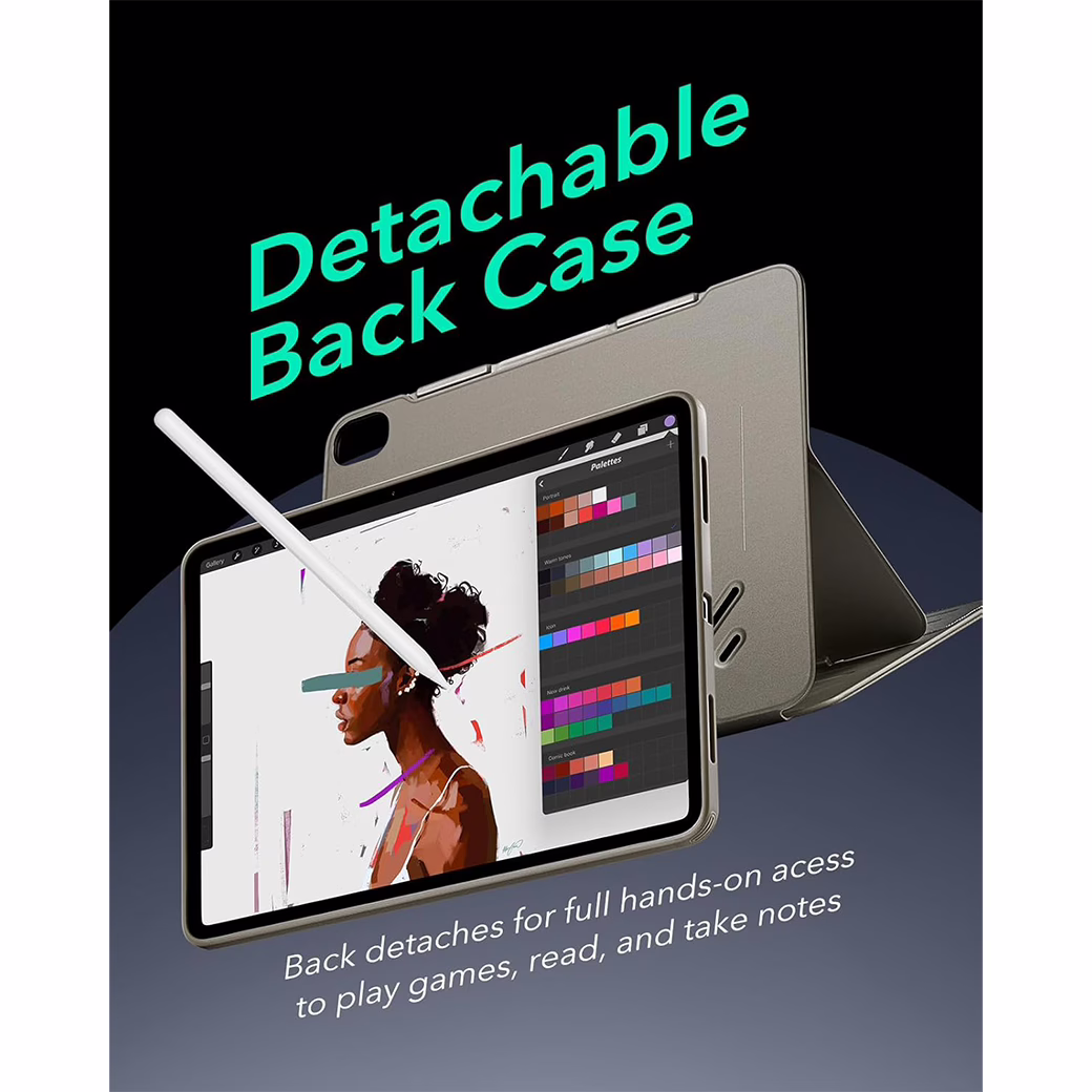 ESR รุ่น Shift Magnetic Case - เคส iPad Air 13" (2025/2024) - สี Titanium 4 ESR รุ่น Shift Magnetic Case - เคส iPad Air 13" (2025/2024) - สี Titanium - Image 4