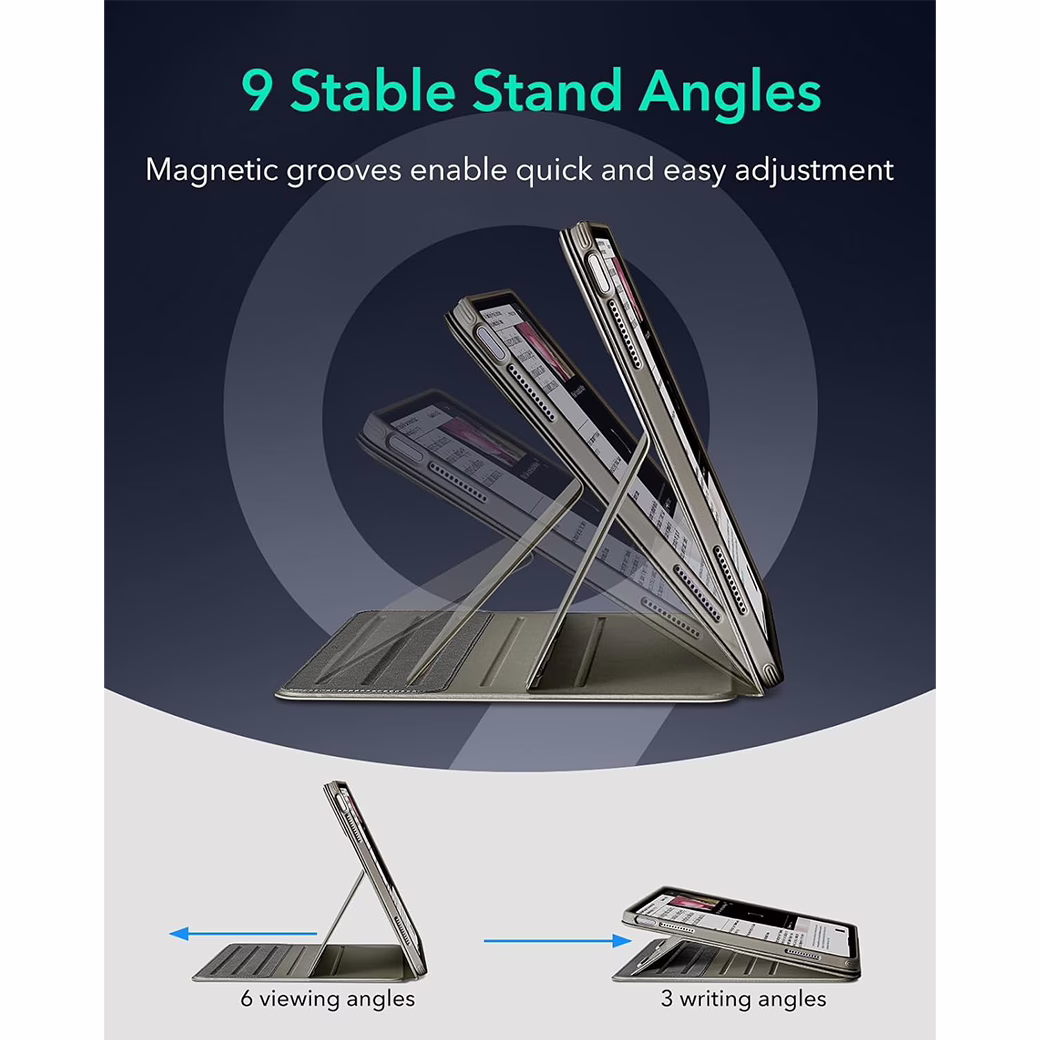 ESR รุ่น Shift Magnetic Case - เคส iPad Air 13" (2025/2024) - สี Titanium 5 ESR รุ่น Shift Magnetic Case - เคส iPad Air 13" (2025/2024) - สี Titanium - Image 5
