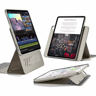 ESR รุ่น Shift Magnetic Case - เคส iPad Air 11" (2025/2024), iPad Air 10.9" (5th/4th Gen), iPad Pro 11" (1st Gen) - สี Titanium