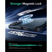 ESR รุ่น Cyber Armor Case with Stash Stand (HaloLock) - เคส iPhone 16 Pro Max - สี Navy Blue