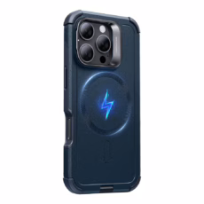 ESR รุ่น Cyber Armor Case with Stash Stand (HaloLock) - เคส iPhone 16 Pro Max - สี Navy Blue